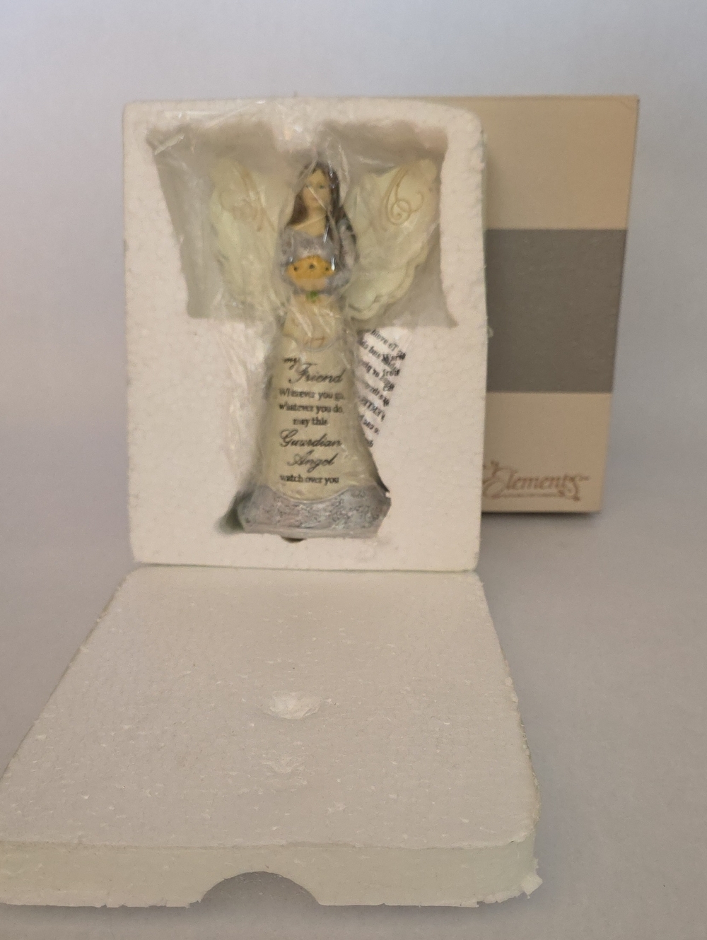 Elements My Friend Guardian Angel Sunflower 6" Figurine in Original Box - Picture 3 of 8